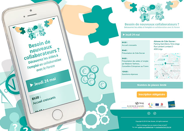 Réalisation du mailling de Cide Socran avec Mailchimp